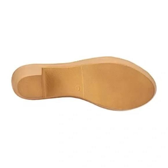 New York & Company | Nyomi Clog Mule Cognac Brown Tan Faux Suede Fall New 6 - Picture 3 of 4